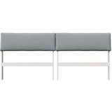 vidaXL Tapecirani uzglavlje Svijetlo siva 200 cm Čvrsto borovo drvo | shoptok.hr