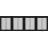  Vrata za pse s postoljem 4 pcs Crni hrast 80 x 100 cm | Eponuda.ba
