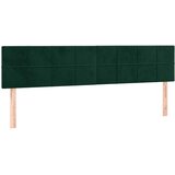 Krevet s oprugama i madracem LED tamnozelenim 120x190 cm baršun | shoptok.hr