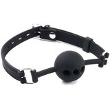 SuperLove Bondage Breathable Silicone Ball Gag Black Cijene