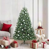 vidaXL Umjetno božićno drvce s nogom Zelena 150 cm PVC i metal | shoptok.hr