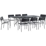 vidaXL Komplet za jedilnico v vrtu 9 pcs Antracit Jeklo, (5000270687) | Shoptok.si