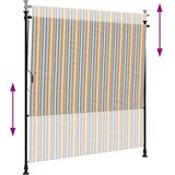  Vanjska roleta žuto-bijela 150 x 270 cm od tkanine i čelika | shoptok.hr