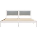  Krevetna konstrukcija s uzglavljem Svijetlo siva 180 x 200 cm | shoptok.hr