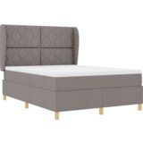 Box Spring Krevet s Madracem Taupe 140x190 cm Tkanina | shoptok.hr