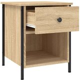 vidaXL Nočna omarica sonoma hrast 40x42x50 cm inženirski les | Shoptok.si