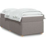  Krevet s oprugama i madracem smeđesivi 90x200 cm od tkanine | shoptok.hr