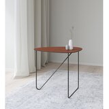 LIND DNA Kovinska klubska mizica v konjak rjavi barvi 44x50 cm Curve L Bull – | Shoptok.si