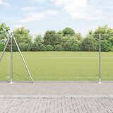 vidaXL zavarena ogradna žica sa 13 pokrovnih stupova 1.2x50 m pocinčana čelika | shoptok.hr