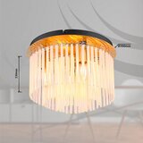 Globo Gorley Okrugla stropna svjetiljka (40 W, Ø x V: 32 x 23 cm, Zlatna) | shoptok.hr