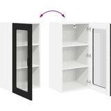 vidaXL zidni kuhinjski ormarić crna 40 x 31 x 80 cm konstruirano drvo | shoptok.hr