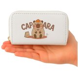  Novčanik s dva odjeljka i pretincima za kartice Kapybara bijeli 12,5 x 8,5 cm | shoptok.hr