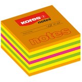 Kores Blok kocka samoljepljiva 75 x 75 mm, 450 listića u 4 neonske boje, | shoptok.hr