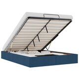 Maison Chic Otomanski Posteljni okvir - Dvoposteljna postelja - Zakonska postelja brez vzmetnice moder 140x190 cm blago-J491, (21771497) | Shoptok.si