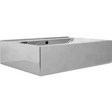  Umivalnik z odprtino za odtekanje 60x46x16 cm keramičen srebrn, (21409131) | Shoptok.si
