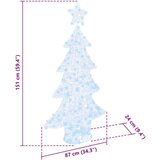 vidaXL Božično drevo med 160 LED Hladno bela 150 cm Akril | Shoptok.si