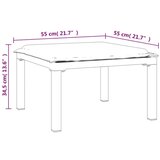  6-dijelna vrtna garnitura crno-siva od poliratana | shoptok.hr