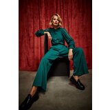 Marisse Emerald Shirt With Ruffled Sleeves Cene