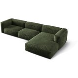 Micadoni Zelena kotna sedežna garnitura iz tkanine bouclé (desni kot) Martina – Home | Shoptok.si