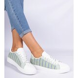 Gemre Green women's fabric sneakers Bellisio | Shoptok.si