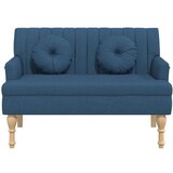  Klop z blazinami modra 113x64,5x75,5 cm blago, (20955158) | Shoptok.si