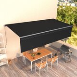 vidaXL Tenda na ručno uvlačenje s roletom 6 x 3 m antracit Cijene