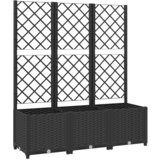 Maison Chic Cvetlično korito - Cvetlični Lonec z oporno mrežo črno 120x40x136 cm PP, (21789716) | Shoptok.si