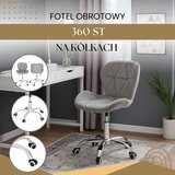  Uredska baršunasta stolica tamno siva, krom, crni elementi | shoptok.hr