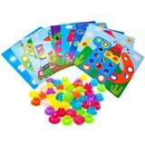  Kreativna Montessori mozaik slagalica s gumbima - slike za pričvršćivanje ZA1706 | shoptok.hr