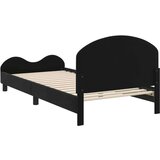  Krevet za djecu s uzglavljem Crna 80 x 200 cm Baršun | shoptok.hr