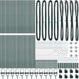  Stebri s konico 52 kos Ø32 mm 100 cm Cinkano jeklo | Shoptok.si