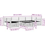  Set vanjskih sofa 7 kom. Prirodna Čvrsto drvo akacije | shoptok.hr