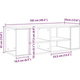  Set TV komoda Zidne Umjetnički hrast 102 x 35 x 35 cm | shoptok.hr