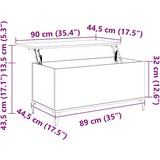 vidaXL Stolić za kavu boja hrasta 90 x 44,5 x 45 cm konstruirano drvo | shoptok.hr