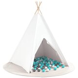  Teepee šator Bijelo 120 x 120 x 150 cm Tkanina i plastika | Eponuda.ba