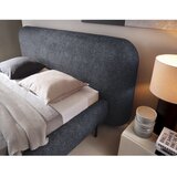 ELTAP modra oblazinjena zakonska postelja s prostorom za shranjevanje z letvenim dnom 180x200 cm pointt – | Shoptok.si