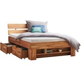 CARRYHOME POSTELJA 140 cm x 200 cm , les divji hrast | Shoptok.si