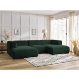 Bobochic Paris Tamno zelena kutna garnitura od bouclé tkanine (u obliku slova "U") Zephyr – | shoptok.hr