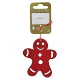  Ukrasi za božićno drvce Medenjak (Crvena, Drvo, 1 Kom., 15,5 cm) | shoptok.hr