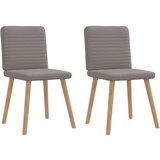 Maison Chic Jedilni stoli - Vzorci stoli 2 kosa taupe blago A496, (22031725) | Shoptok.si