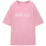 Pull&Bear Majica 'HELLO KITTY' roza / bijela