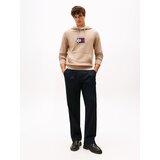 Tommy Hilfiger Sweater majica bež / mornarsko plava / crvena / bijela | shoptok.hr