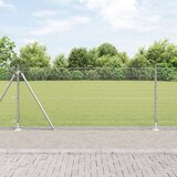 vidaXL varjena žična ograja s 13 flanšnimi stebri 0.8x100 m galvanizirano jeklo Cene
