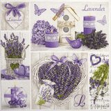 Salvete za dekupaž Lavender Collage - 1 kom ( za dekupaž) | shoptok.hr