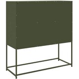  Visoka komoda maslinastozeleni 100,5x39x107 cm čelična | Eponuda.com