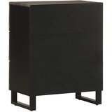  Komoda crna 60x33x75 cm Puno drvo Mango | shoptok.hr