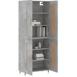  Visoka komoda siva betona 69,5x34x180 cm od konstruiranog drva | shoptok.hr