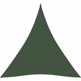 vidaXL Senčno jadro 160 g/m² temno zeleno 5x6x6 m HDPE | Shoptok.si