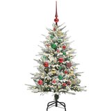 vidaXL Umjetno božićno drvce s rasvjetom i setom kuglica Zelena 120 cm | shoptok.hr