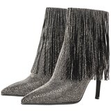 faina Gležnjače crna / srebro | shoptok.hr